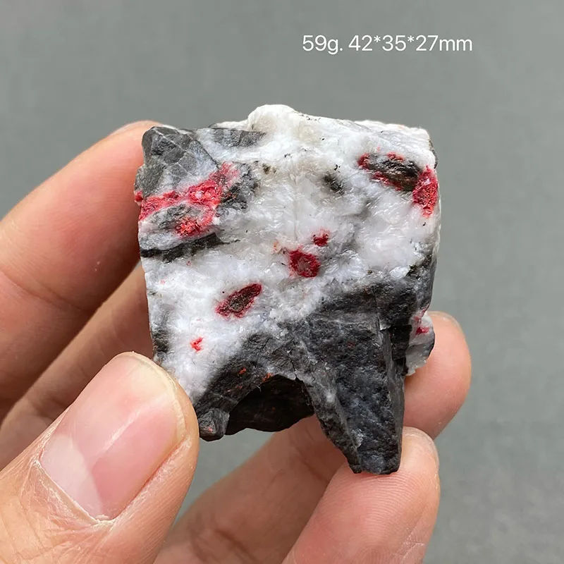 100% natural cinnabar original stone mineral specimen healing crystal teaching specimen collection