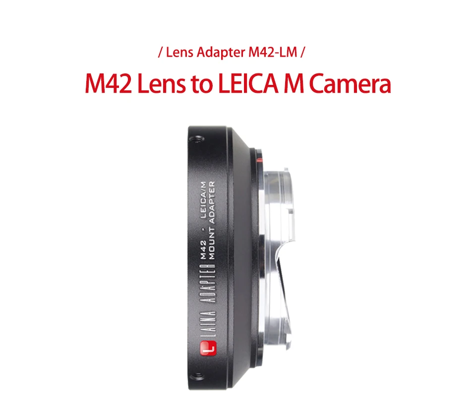 Laina is suitable for M42 to LM adapter ring screw lens to Leica LEICA M compatible with Tiangong