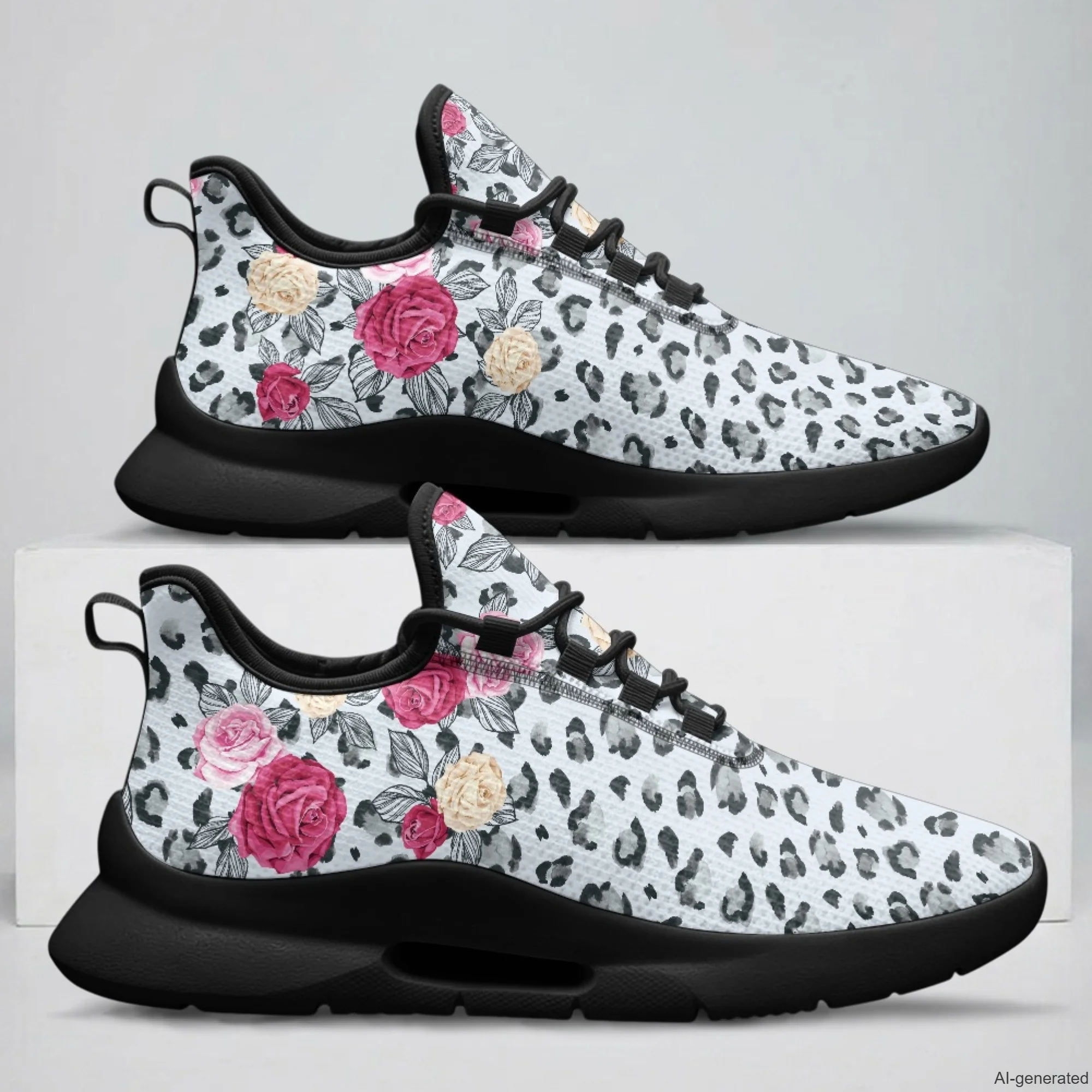 XIXIRIMIDO Tenis Feminino Lace-up Casual Shoes Nurse Sneakers Man Shoes Women's Sneakers and Casual Shoes Floral Leopard Print
