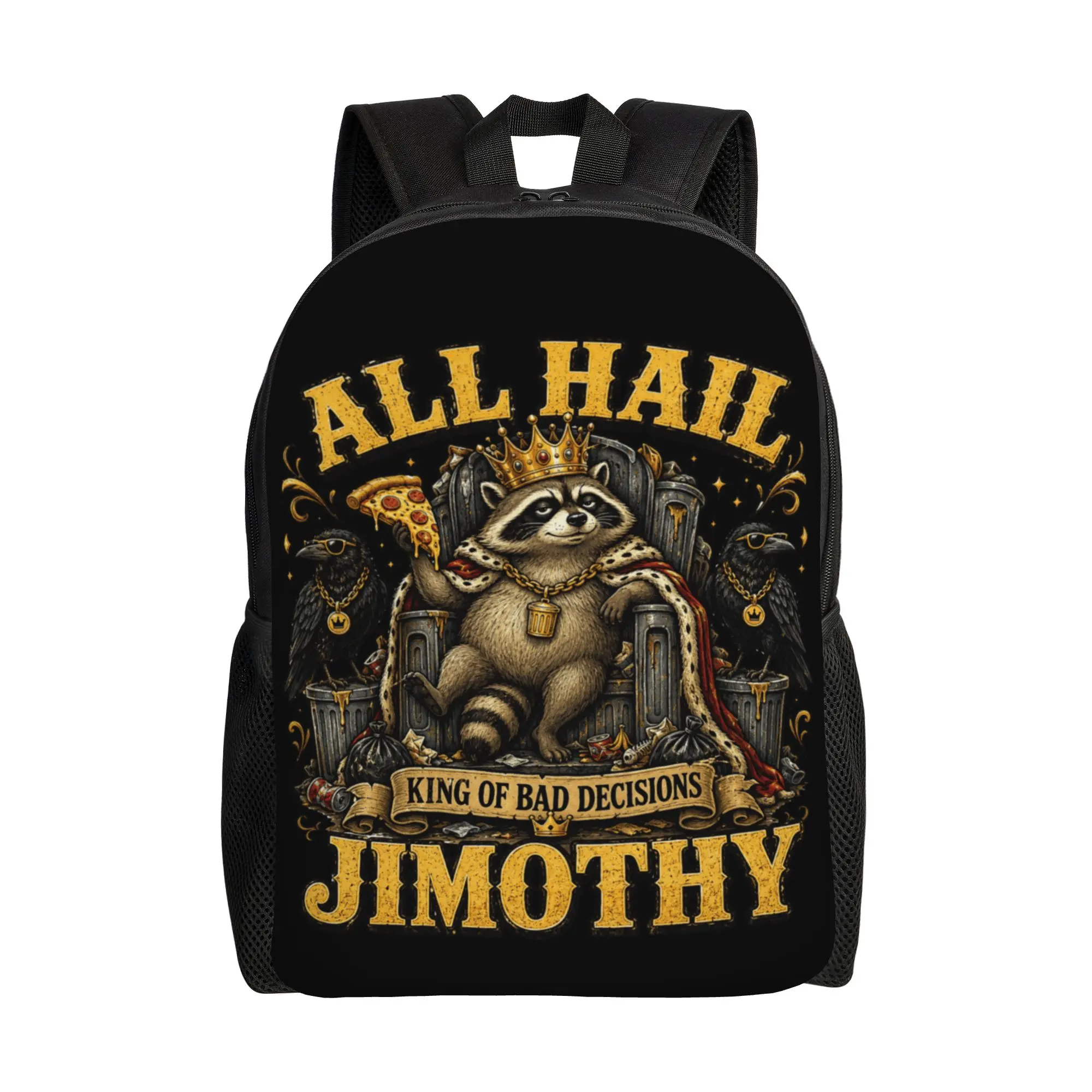 Midnight Snack Bandits Funny Raccoon Dumpster Diving Jimothy Backpack  Fashion Backpacks Youth Outdoor Style Soft Bags Rucksack