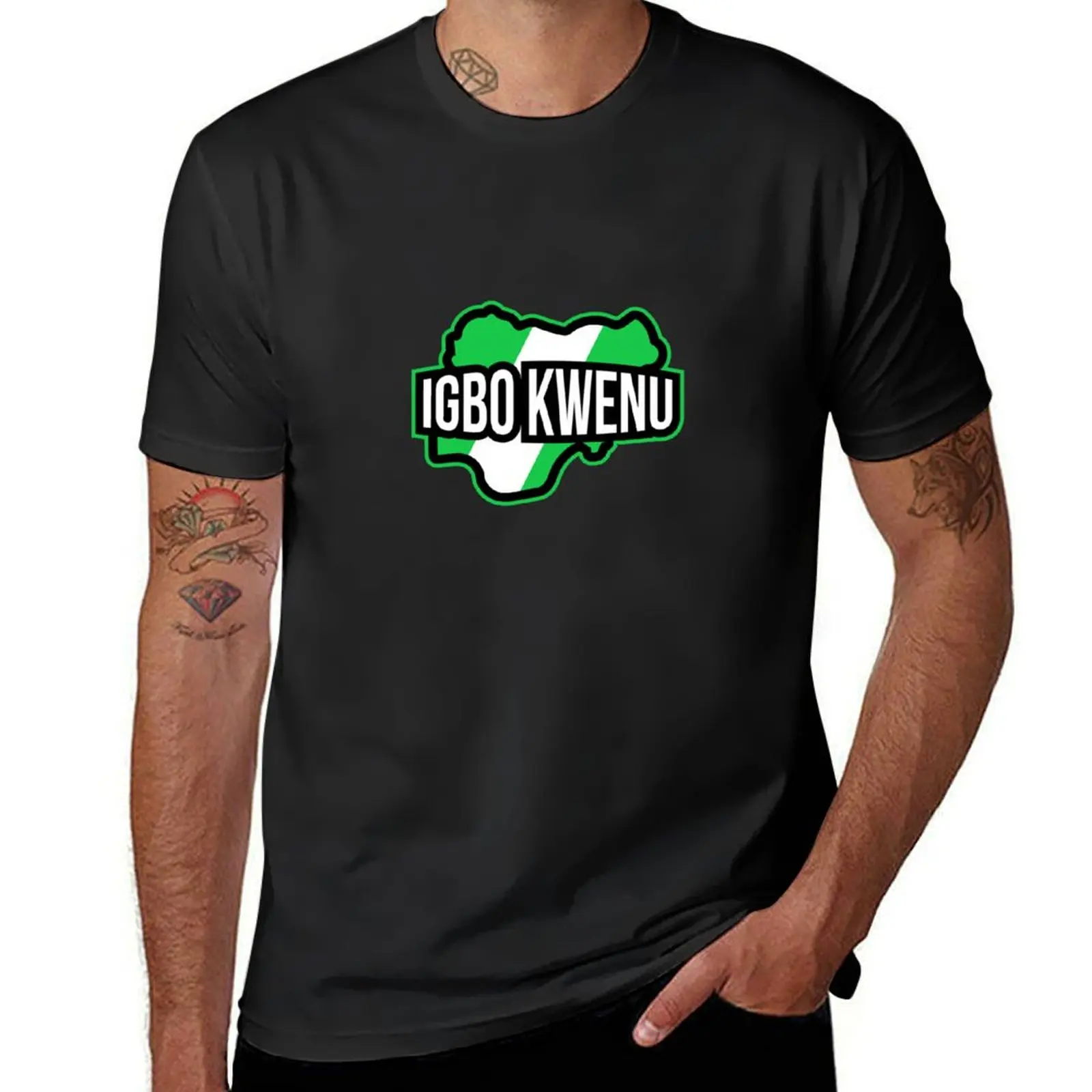 

Igbo Kwenu Nigerian Pride 9ja Naija Nigeria T-Shirt quick-drying boys whites mens plain t shirts