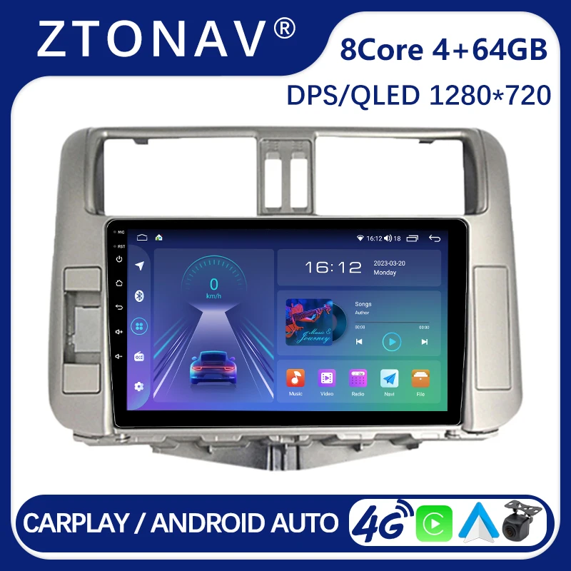 Android Radio For Toyota Land Cruiser Prado 150 2010 2011 2012 2013 Car Stereo Android Screen Headunit Media Player Carplay