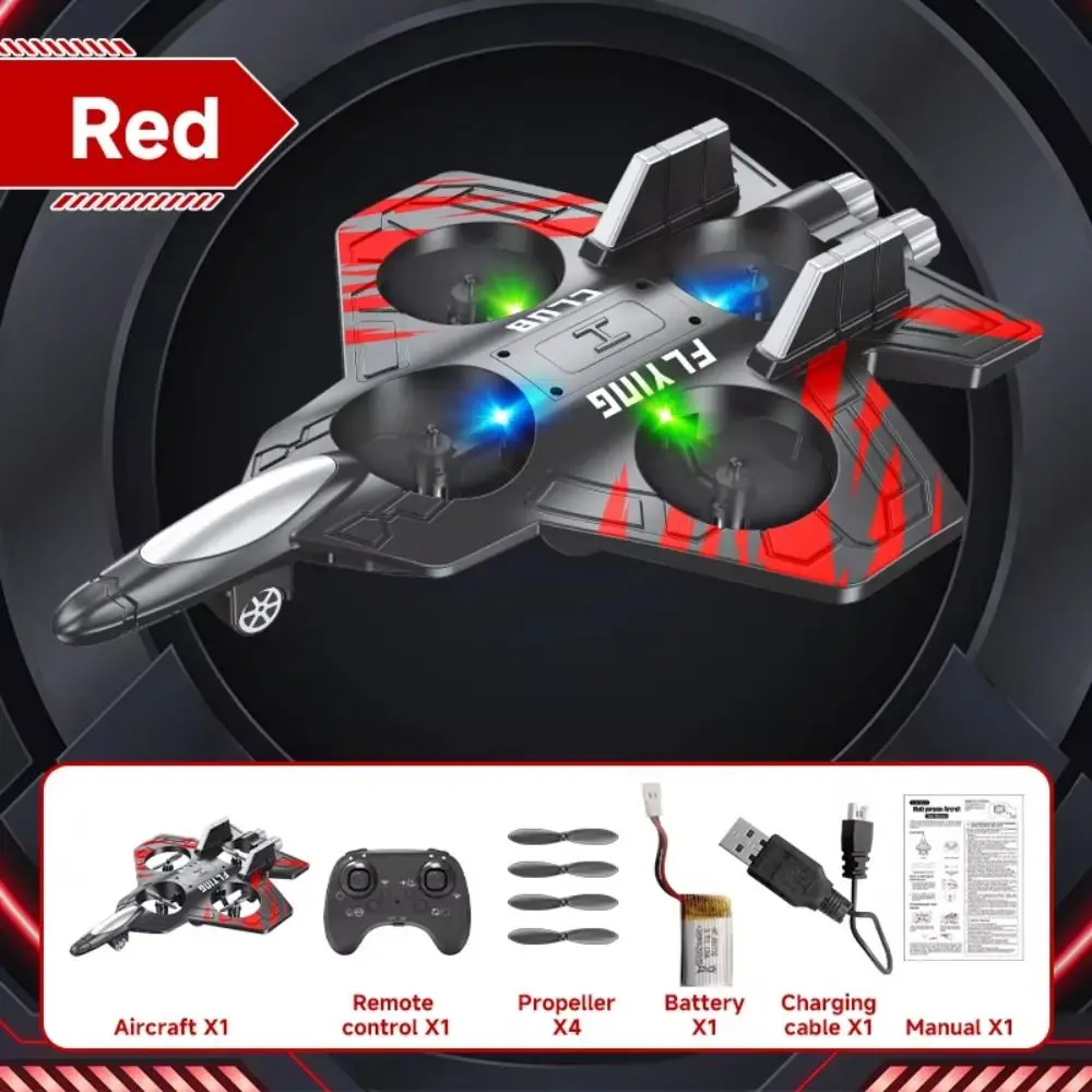 EPP 폼 원격 조종 폼 전투기 중력 감지 충전식 4모터 헬리콥터 라이트 포함 2.4G 스턴트
