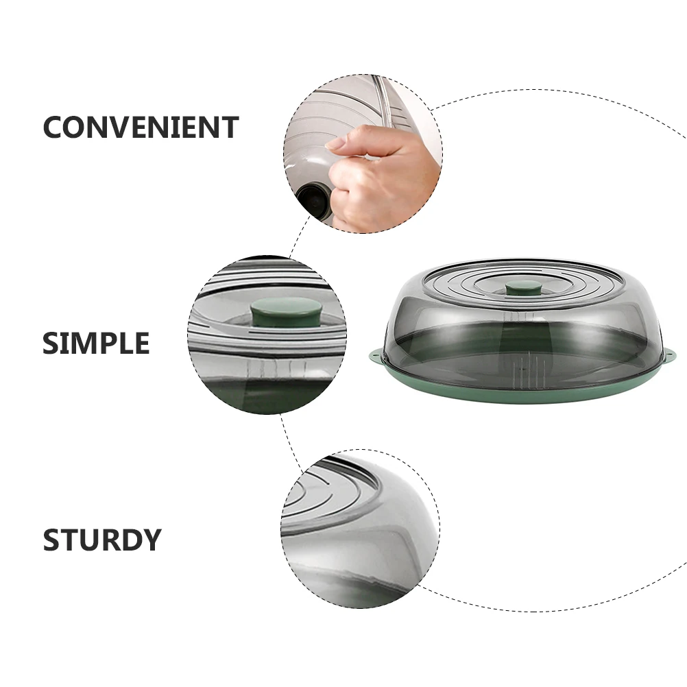 

Food Dustproof Pest Resistant Handle Household Protective Cover Easy Storage Snacks Freshness Keeper Plastic Dish Cover