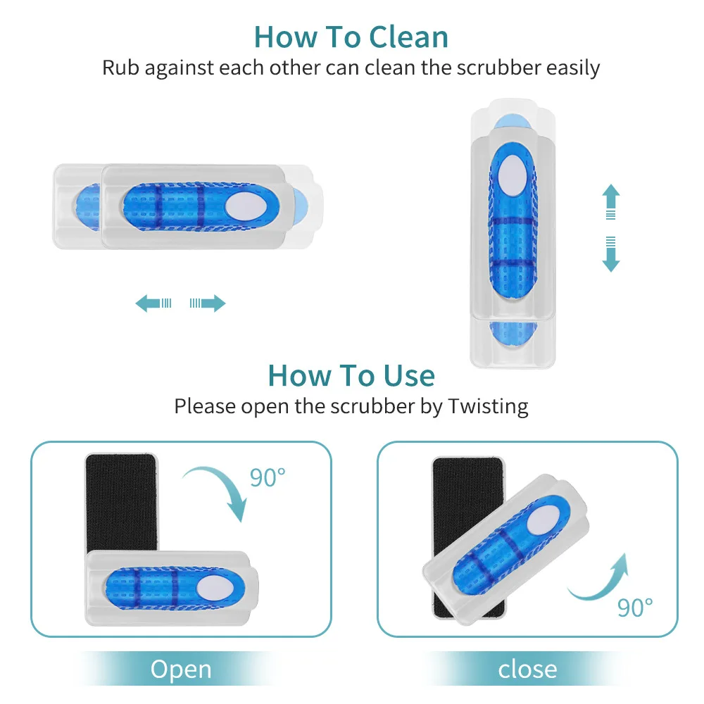 Fish Tank Magnetic Brush Aquarium Cleaning Wipe Strong Fish Tank Brush Fish Tank Inside And Outside Cleaning