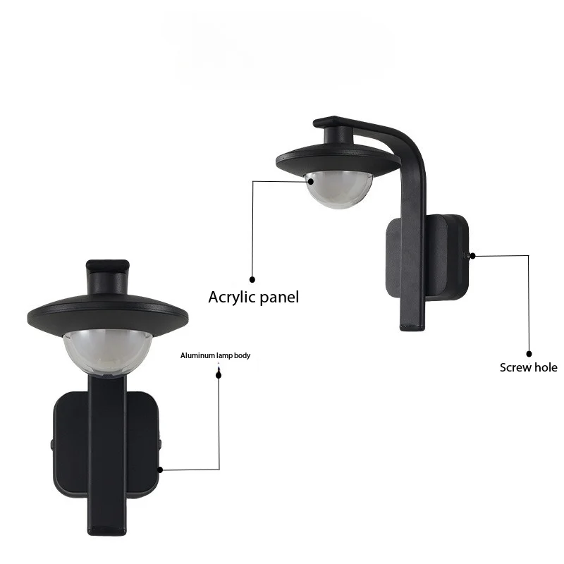 

LED Outdoor Waterproof Wall Lamp, Creative and Simple Home Lighting Fixture for Villa Outdoor Courtyard Corridor Staircase