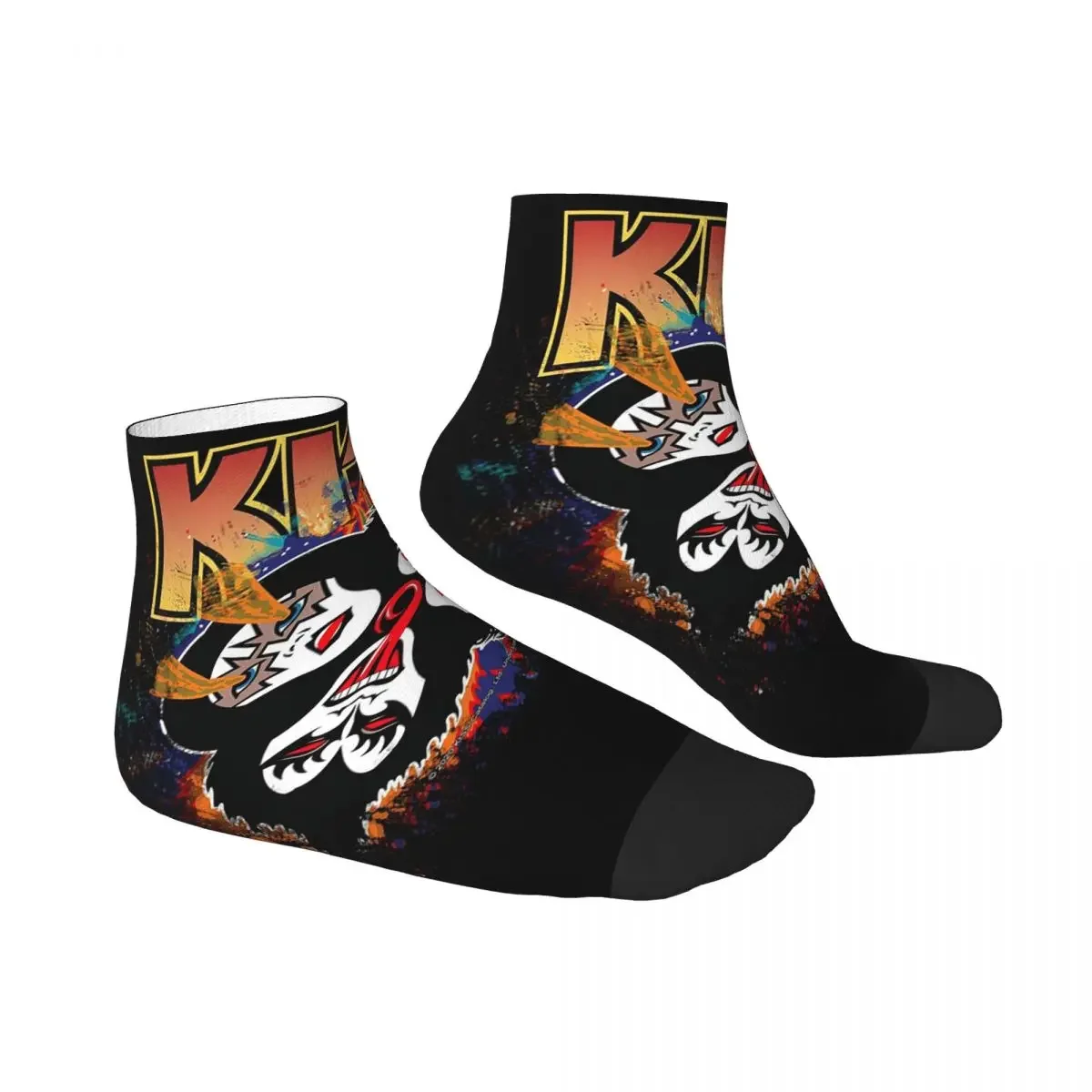 Kiss Rock Band Retor Socks Harajuku Sweat Absorbing Stockings All Season Socks Accessories for Unisex Christmas Gifts