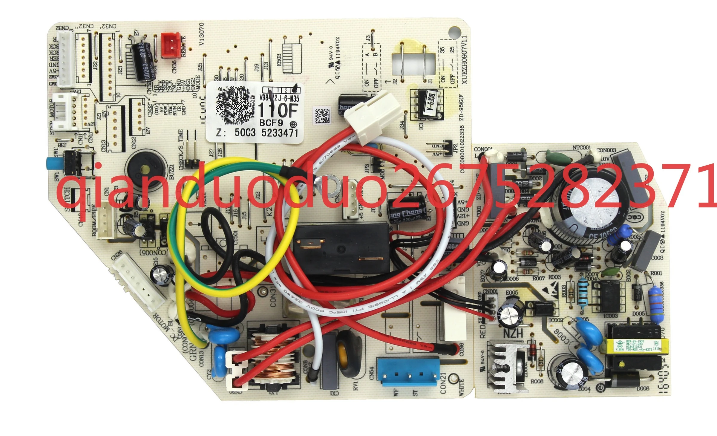 Aplicable a la placa principal del aire acondicionado Haier 0011800197C 0011800110F CQC08001022336
