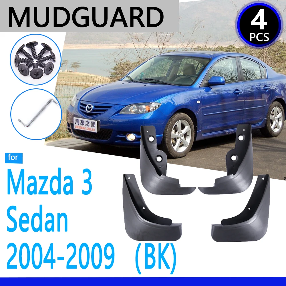 Mudguards fit for Mazda 3 BK Sedan Saloon 2004 2005 2006 2007 2008 2009 Car Accessories Mudflap Fender Auto Replacement Parts