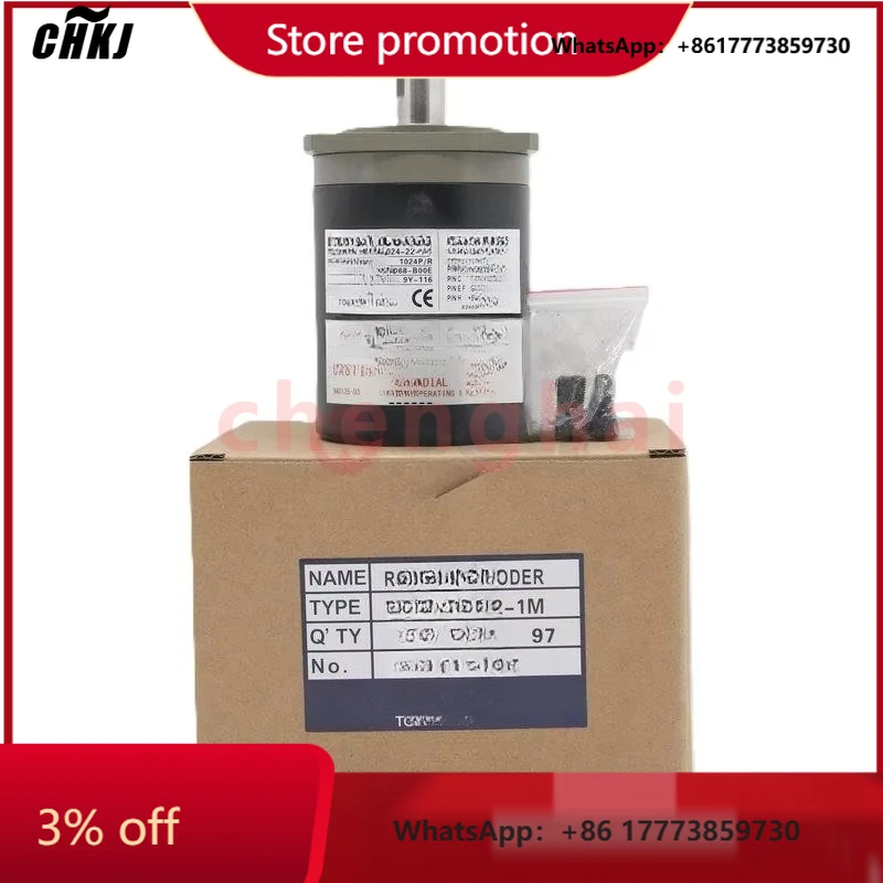 

CHKJ-2025NEWRfh1024-22-1M High Precision Optical Encoder Servo Motor Rotary Encoder 1000 PPR with 1 Meter Cable for CNC System