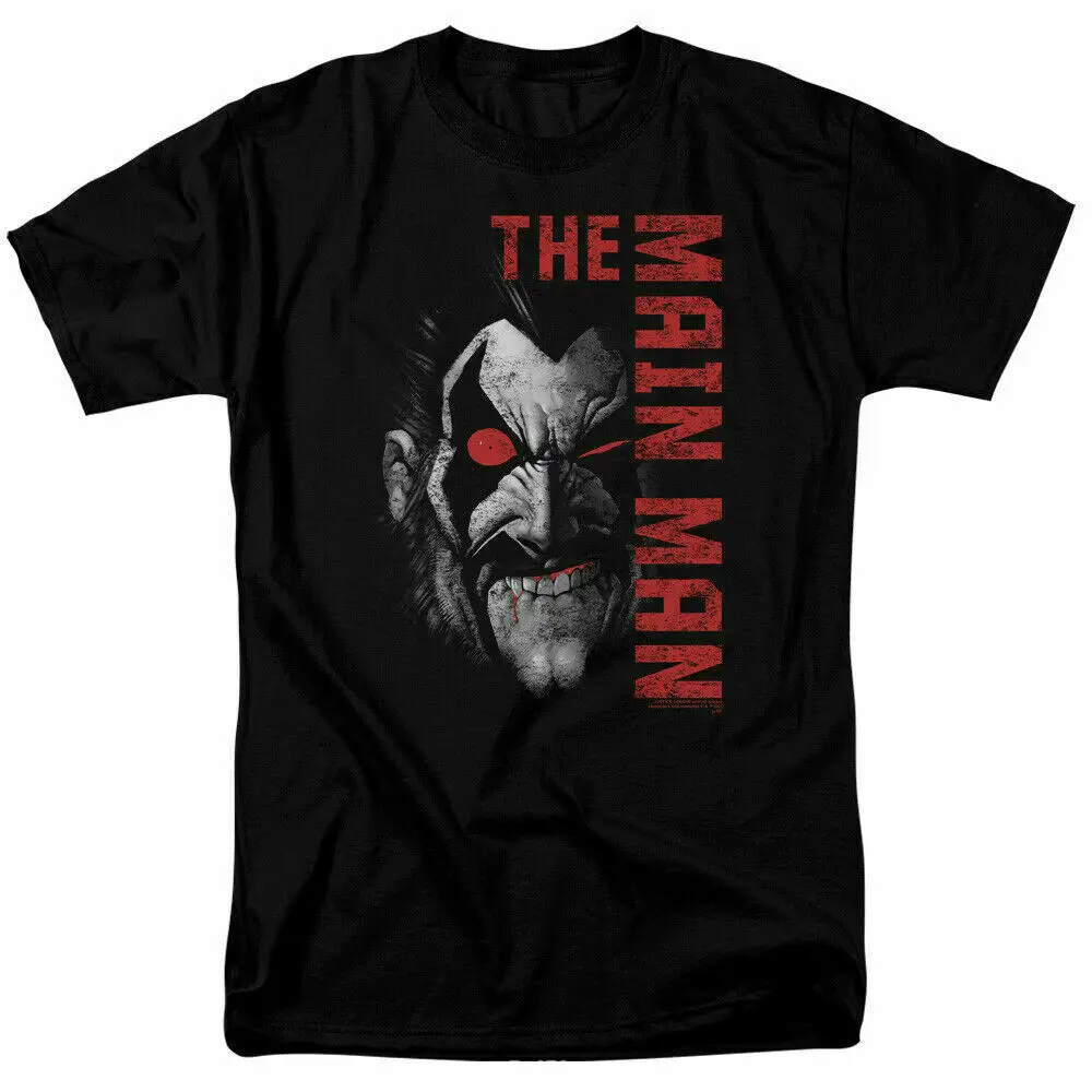 Camiseta negra con licencia de Lobo The Main Man, cómic