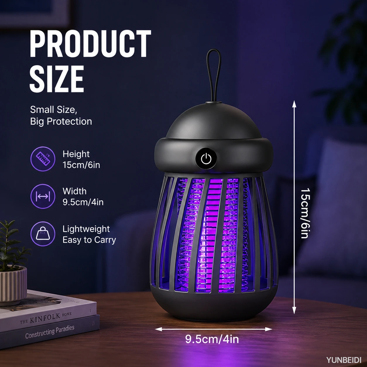 Mosquito Killer 2-in-1 UV Lamp Mosquito Killer Night Light USB Rechargeable Electric Bug Catcher Outdoor Mosquito Killer view 6