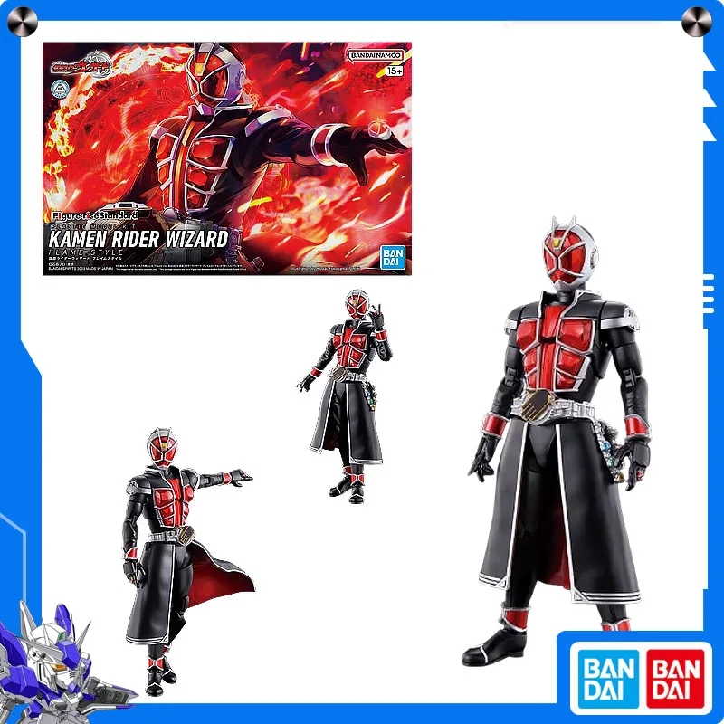 

Bandai оригинальный Kamen Rider Wizard Flame Style аниме фигурка-сход-стандартная сборка Коллекционная модель украшения