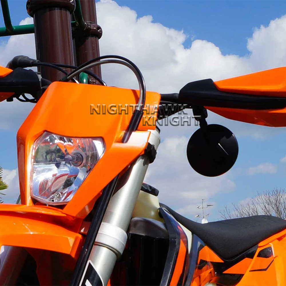 A pair For Husavarna 701 SM/Enduro FC350/450 FE250/350/501/450 TC125/250 Motorcycle Circular Handle Rearview Wide Angle Mirror