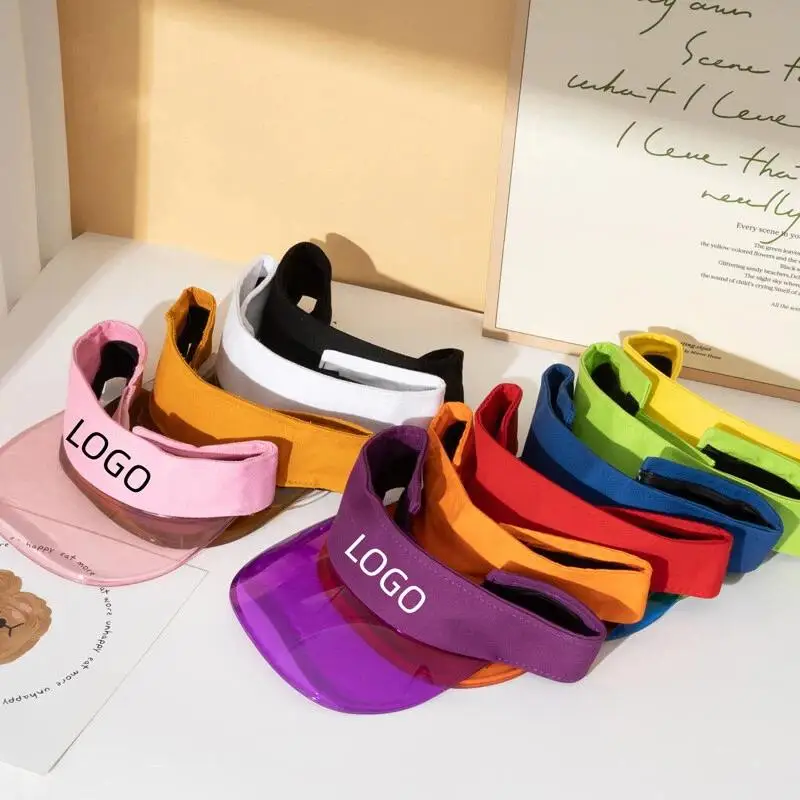 Men Women Sun Protection Empty Top Hat Outdoor Sports Sun Hat TPU Plastic Multi-color Travel Cap Personalized Customization LOGO