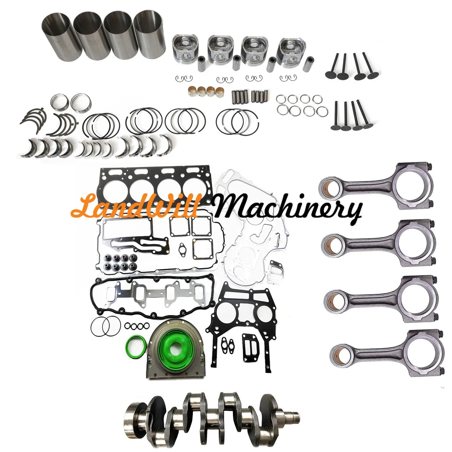 Overhaul Rebuild Kit + Connecting Rod + Crankshaft Fits Caterpillar C4.4 Engine