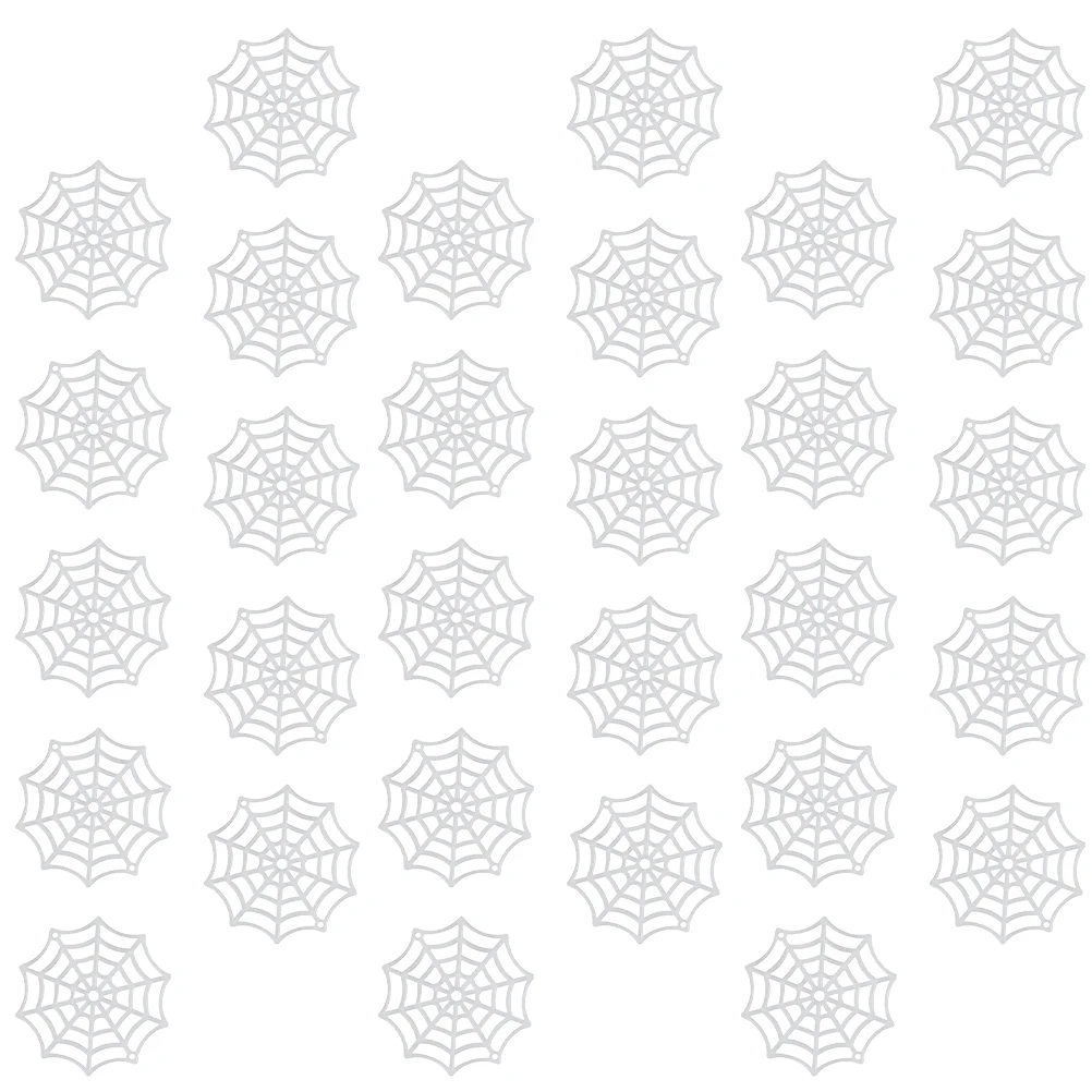 

80pcs Decor 5.5cm Halloween Props Black Cobweb Garden Supplies Goth Accessories