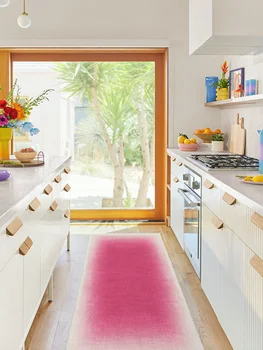 Degrade pembe sanat halı lüks geniş alan oturma odası dekorasyon halı rahat ferahlatıcı yatak kilim balkon kilim 양자 자