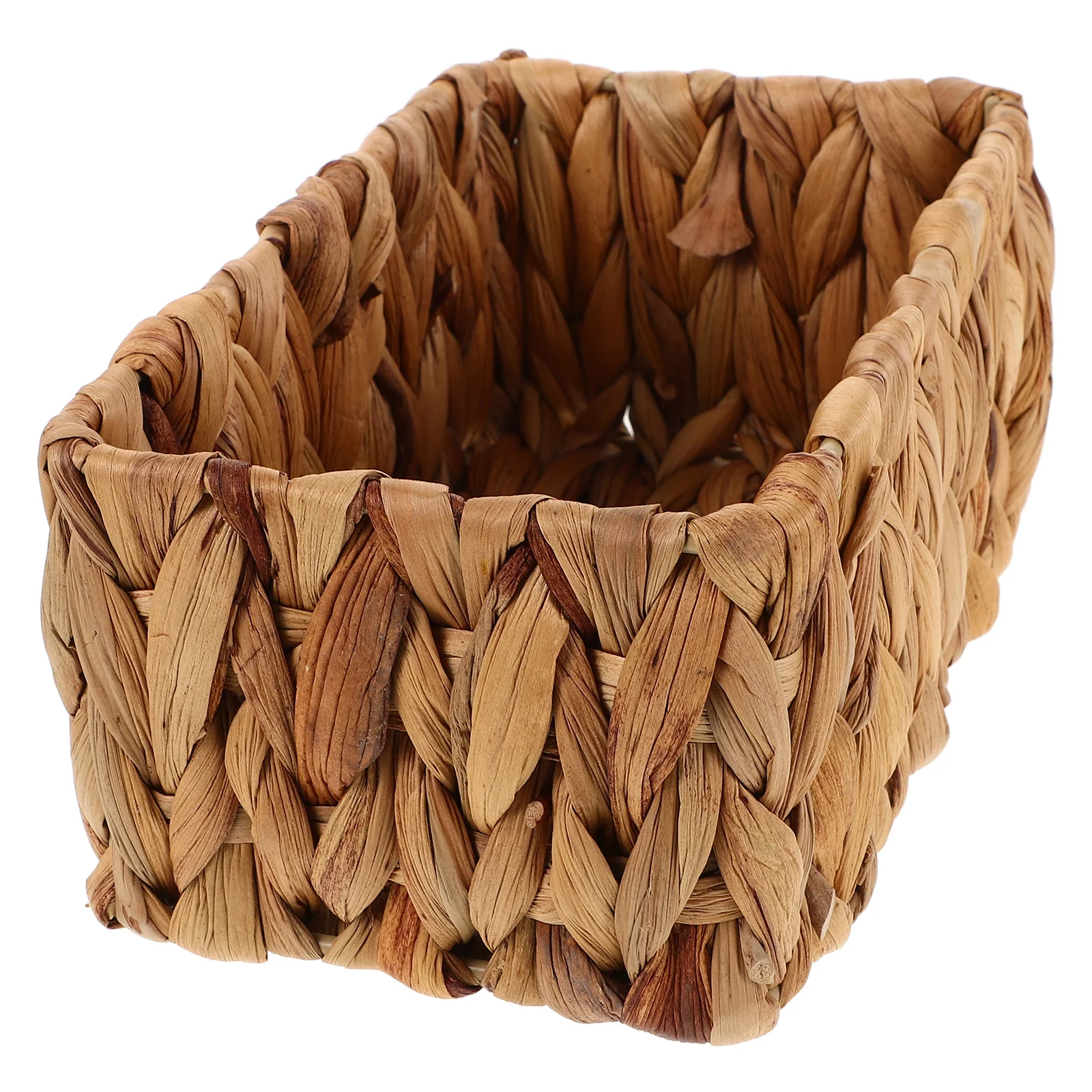 

Woven Storage Basket Hyacinth Baskets Tray Large Wicker for Organizing Small Tall Seagrass Fruit Grocery Snack Weaving Candy