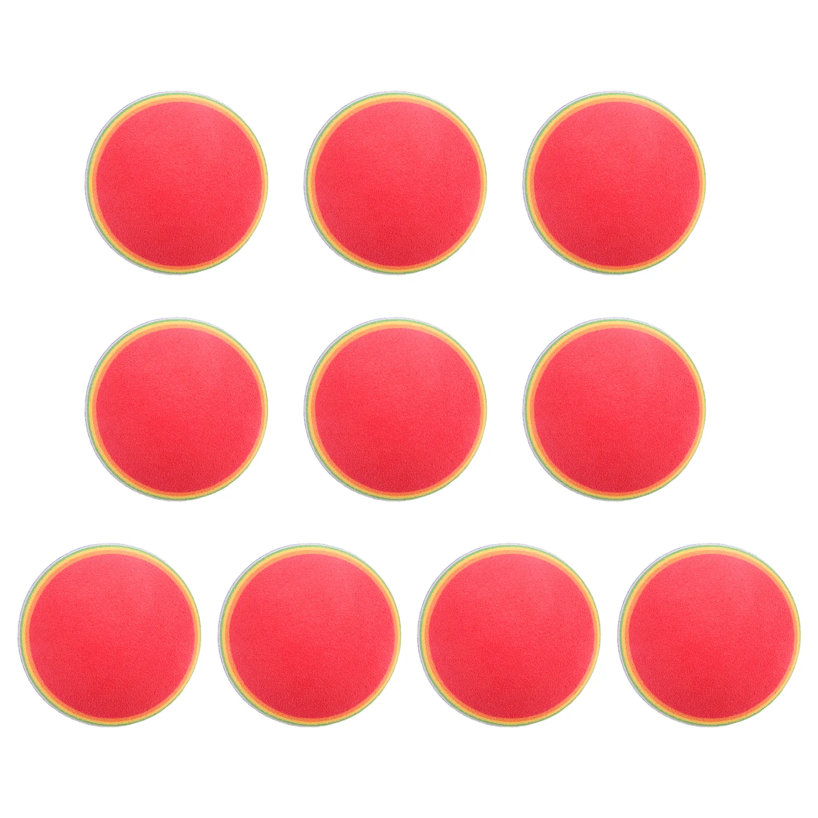 10pc Golf Swing Training Foam Balls Indoor Practice Rainbow Sponge Balls  Sponge Foam Golfer/ Tennis Sponge Golf Ball