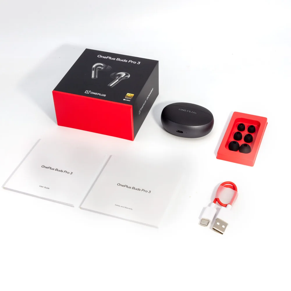 Audífonos OnePlus Buds Pro 3 Versión Global Originales, TWS, Bluetooth 5.4, Cancelación de Ruido Dinámica en Tiempo Real de 50dB, Controlador Dinámico, 43 Horas de Reproducción, IP55 7