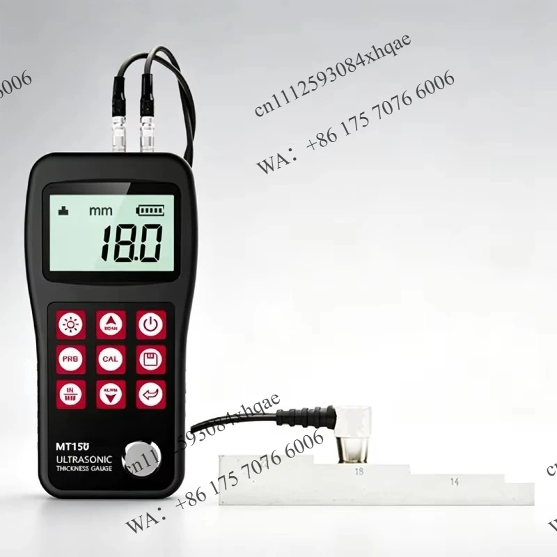 Digital Ultrasonic Thickness Gauge Meter, NDT Tester for Metal Pipe Tank Corrosion Non-Destructive Thickness Measurement