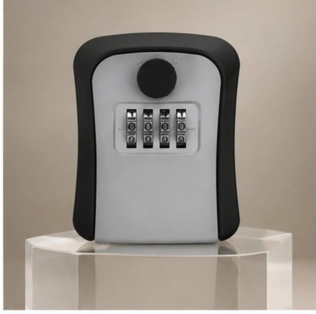Key Lock Box ABS Material Combination Code Wall Mount Safe for House Keys Outdoor Security Lock Box Key Locker