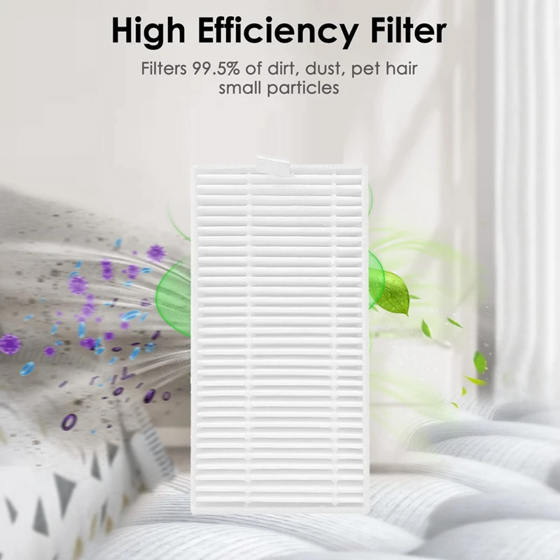 9PCS Washable Filters For VIOMI Alpha 2 Pro Robot Vacuum Cleaner Replacement Parts HEPA Filters