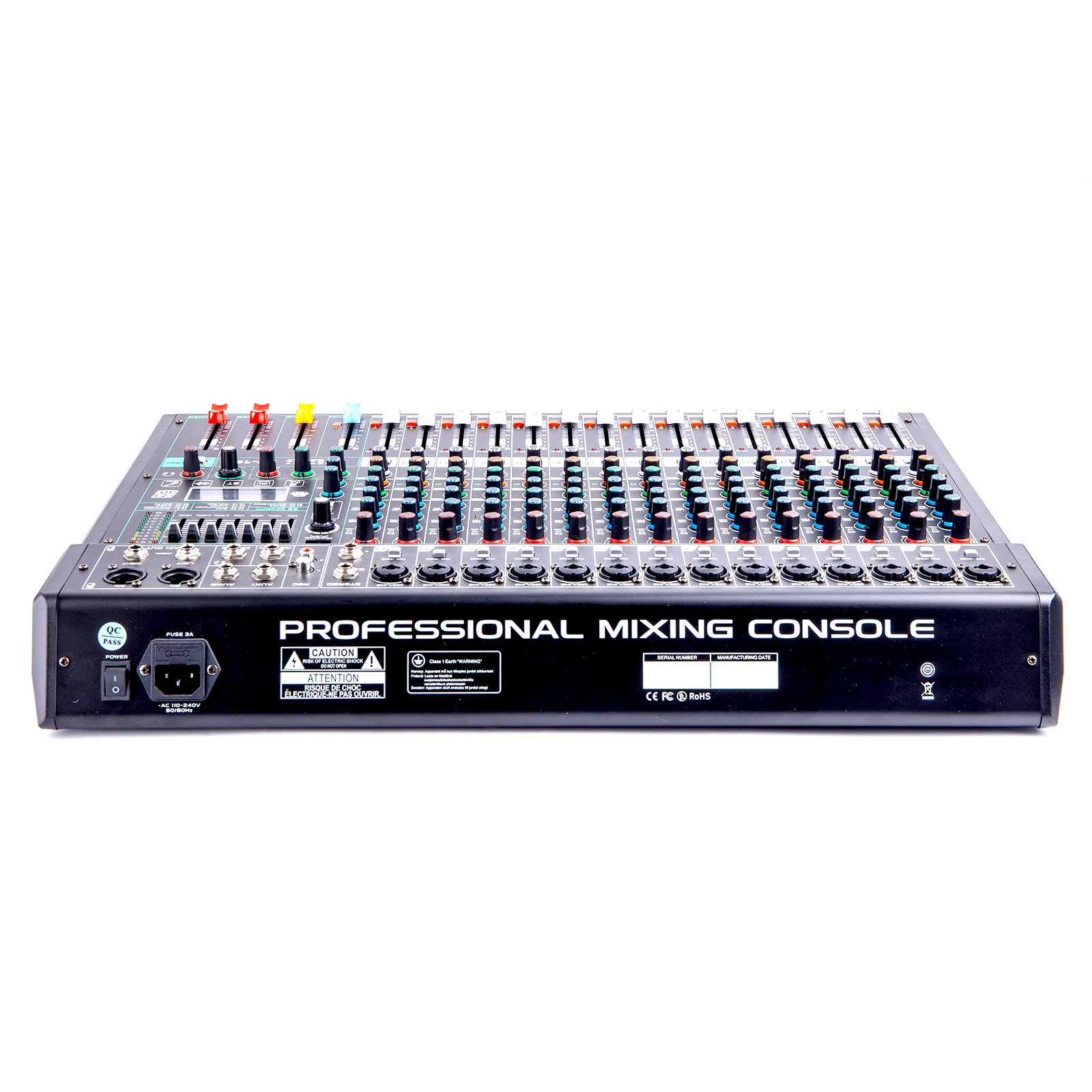 XF-16 المهنية وحدة تحكم الصوت المنزلية خلاط 16-Way USB تأثير صدى لعروض المسرح العروض الحية المواد المعدنية MP3