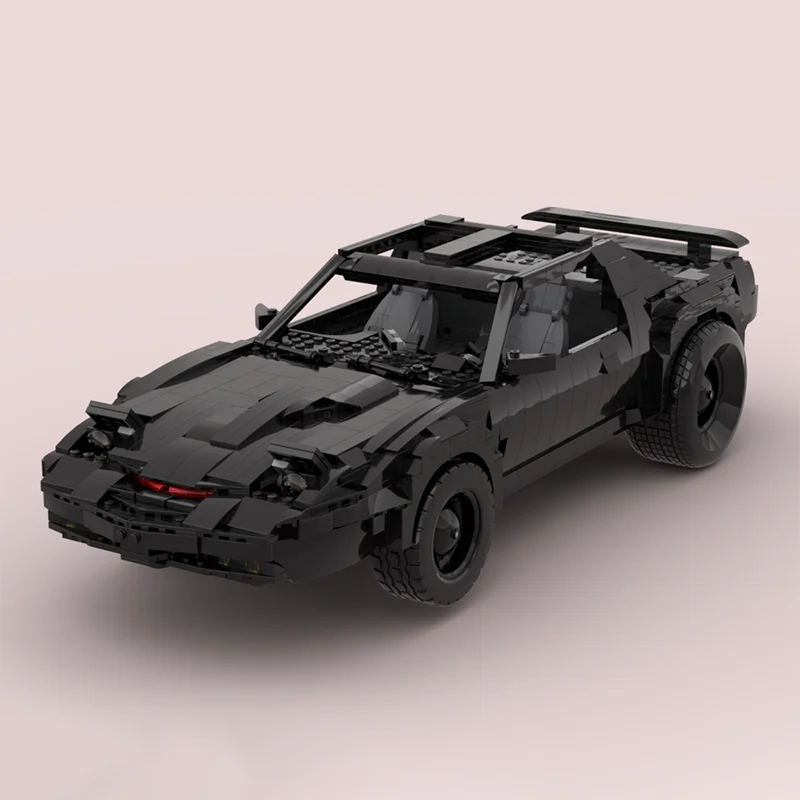 Décennie s de construction UCS Knight Rider KITT, véhicule Moc 1346, Batmobile, assemblage de voiture, modèle de briques, jouets pour enfants, cadeaux, 76139 pièces