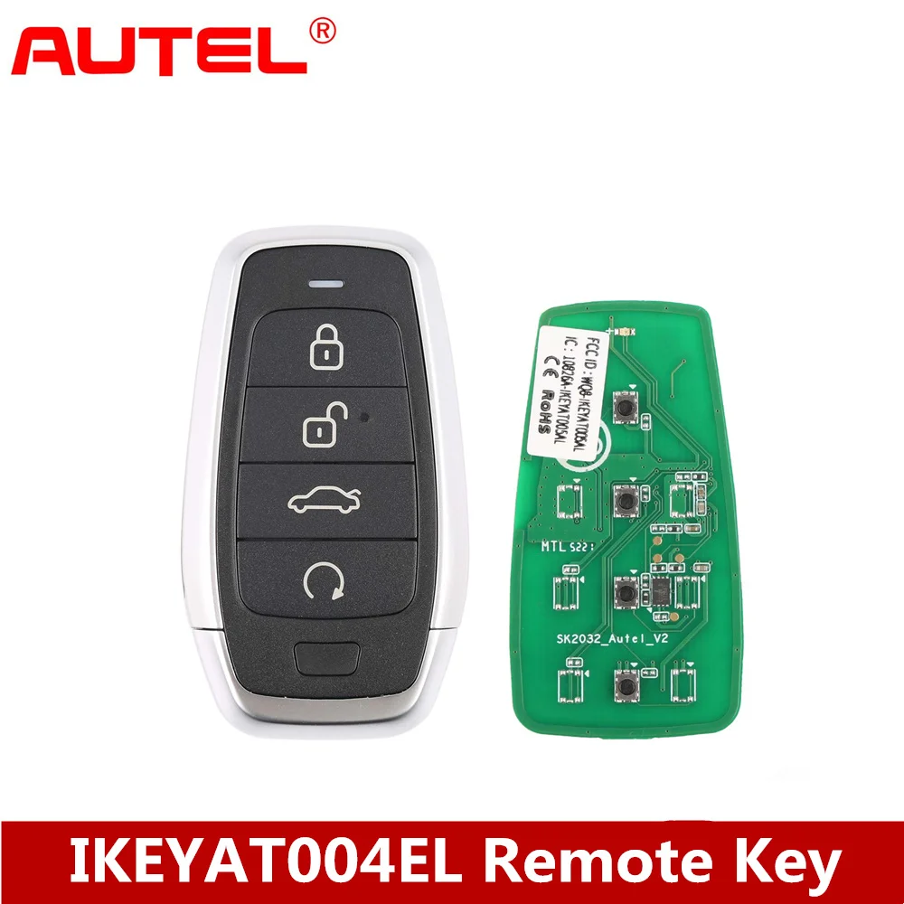 

AUTEL MAXIIM IKEY Standard Style IKEYAT004EL 4 Buttons Independent Smart Key (Trunk/ Remote Start)