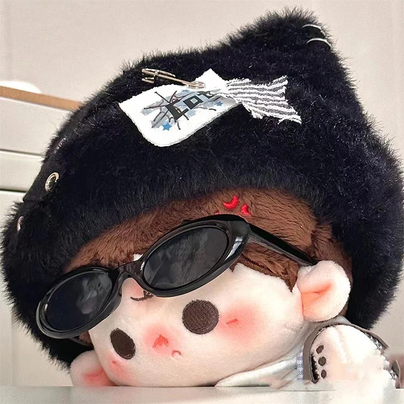 1PC Mini Plush Animal DIY Accessories Fashion Cat Eye Glasses For 10cm Cotton Dolls Cute Doll Eyeglasses