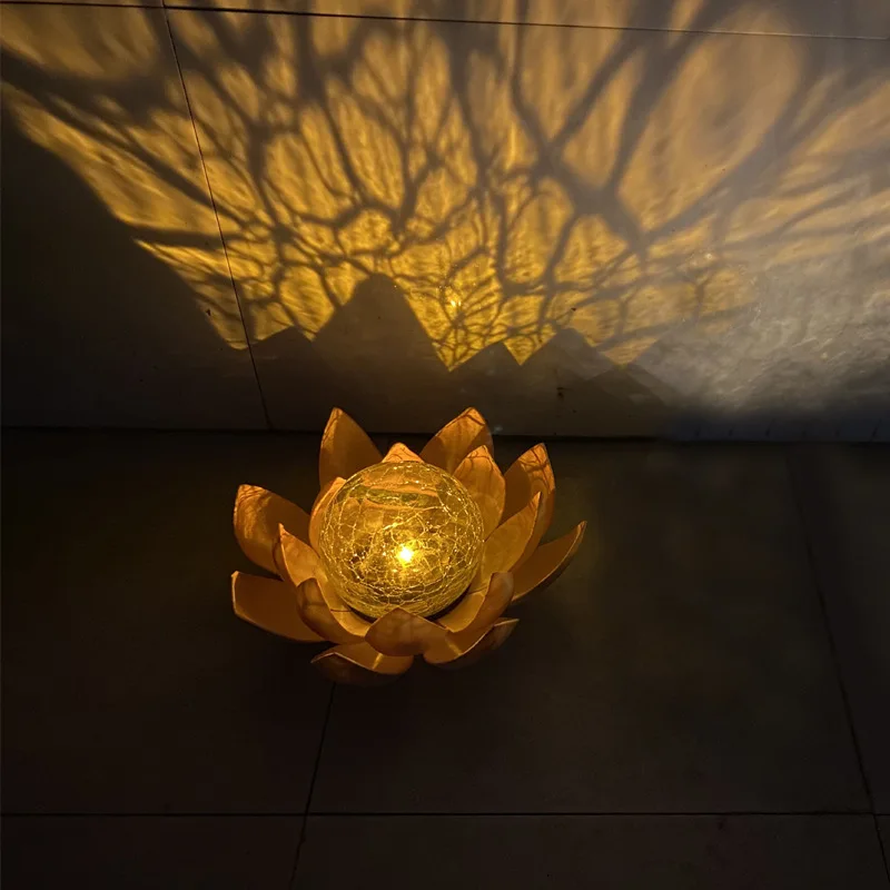 

New solar garden light LED outdoor solar garden lotus light suitable for villa gardens and courtyards