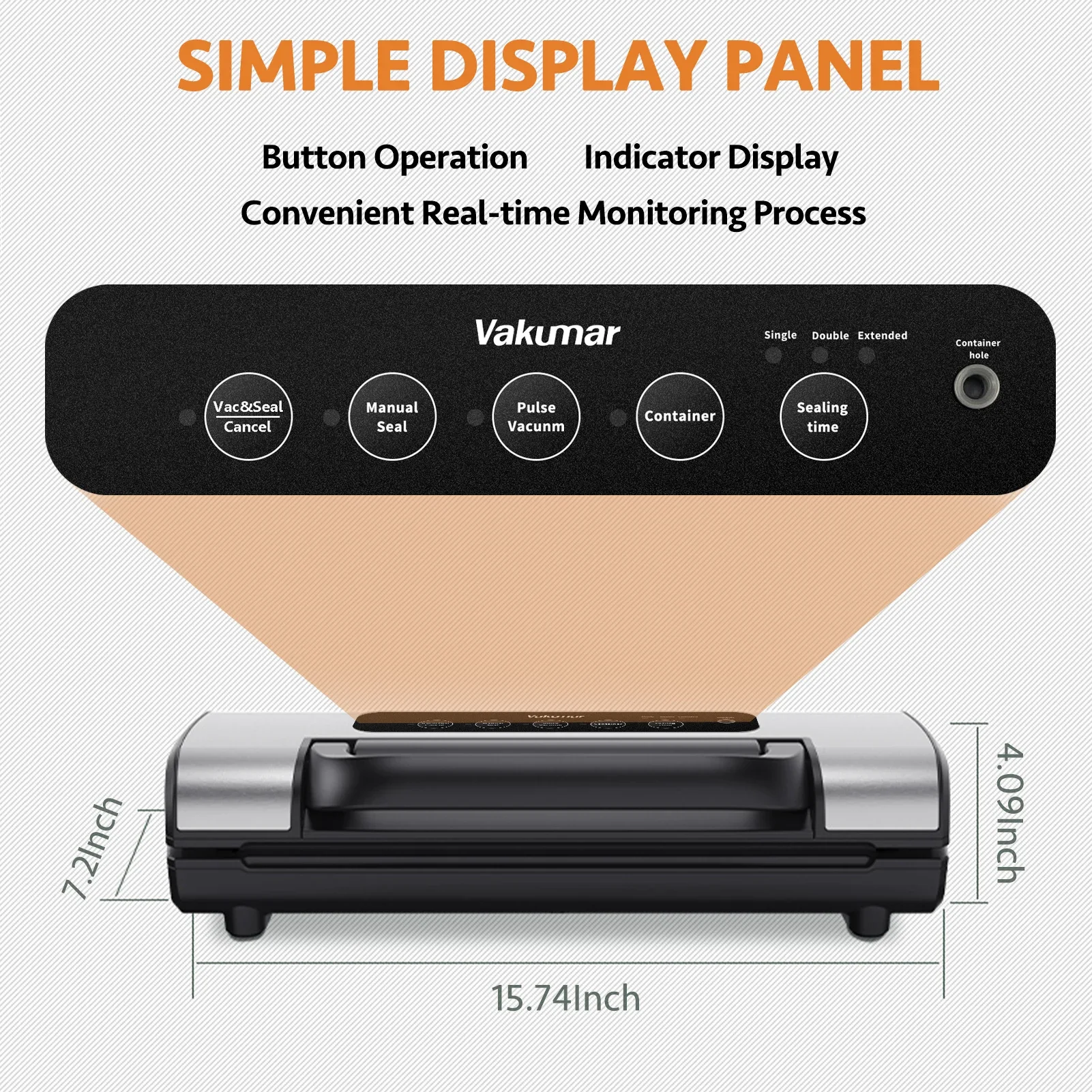 Vakumar VH3206 Handle Vacuum sealer Automatic Multifunction Commercial Household Food Vacuum packaging machine preservation