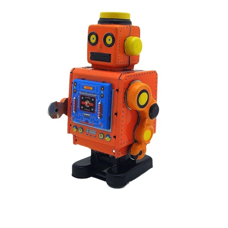 MS519 Robot kolekcja dla dorosłych Retro lalka Cafe Home Model ozdoba blaszana zabawka