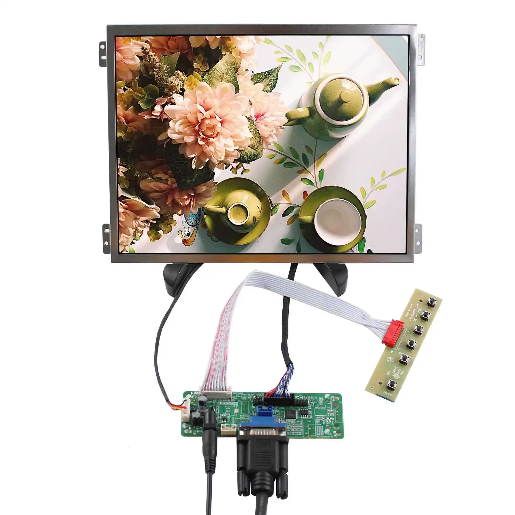 VSDISPLAY 10.4inch VS104T-004A 1024X768 Brightness 600nit LCD Screen with VGA LCD Controller Board RT2270