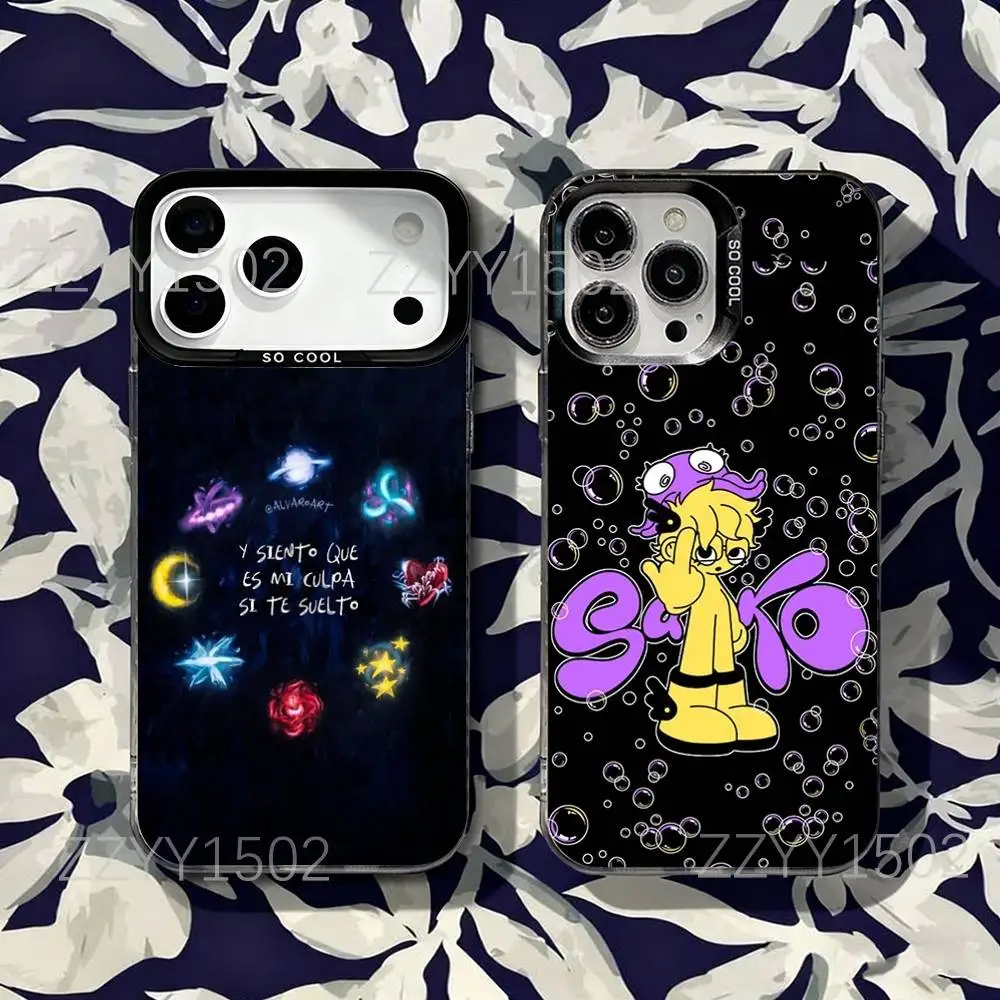 

Singer Saiko Sakura Phone Case For iPhone 17,16,15,14,13,12,X,8,Pro,Max,Plus,SE4,Air,Mini HD Black IMD Matte