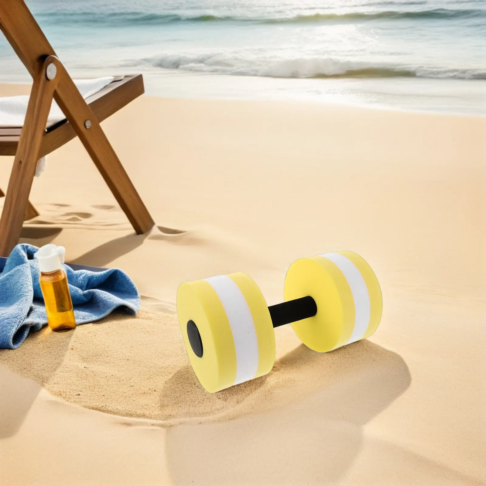 Aquatic Exercise Dumbbell Eva Water Dumbbells Pool Fitness Equipment for Water Aerobics Strength Training Swim Weights for Pool