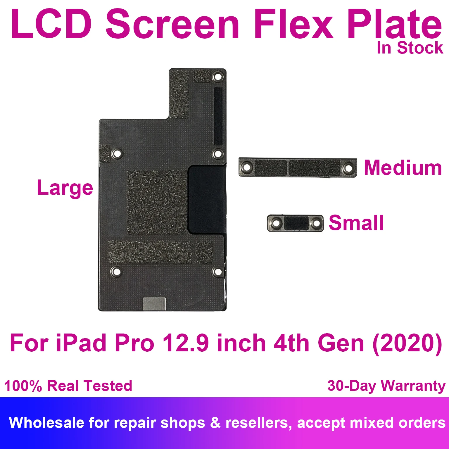 LCD Touch Screen Flex Cable Metal Shield Plate Holding Bracket Holder For iPad Pro 12.9 inch 4th Gen 2020 A2229 Repair Parts