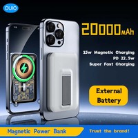 20000mAh Magnetic Wireless Portable Power Bank Magsafe External Battery Charger Cases 22.5W Fast Charging for iPhone Xiaomi