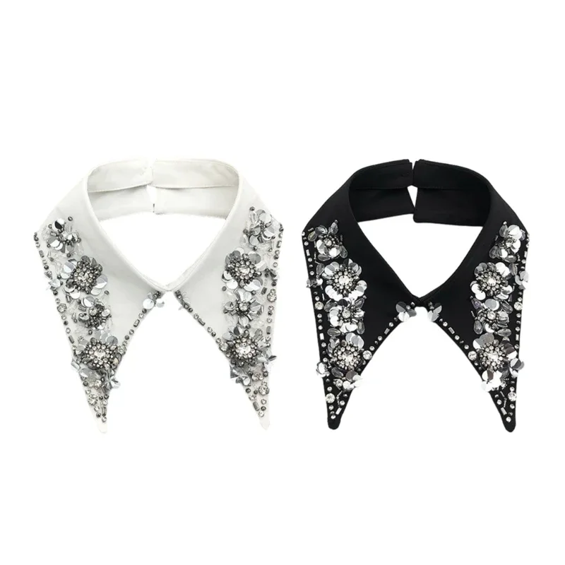 Collar Shawl Encrusted Jeweled Shawl for Cheongsam Qipao Women Collar