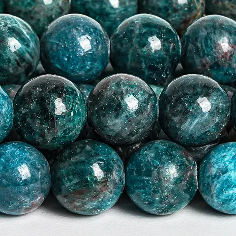 7-8/10mm 천연 인회석 보석 비즈 해양 청록색 세미 귀중한 돌 비즈 보석 만들기 1mm 레이저 드릴 구멍
