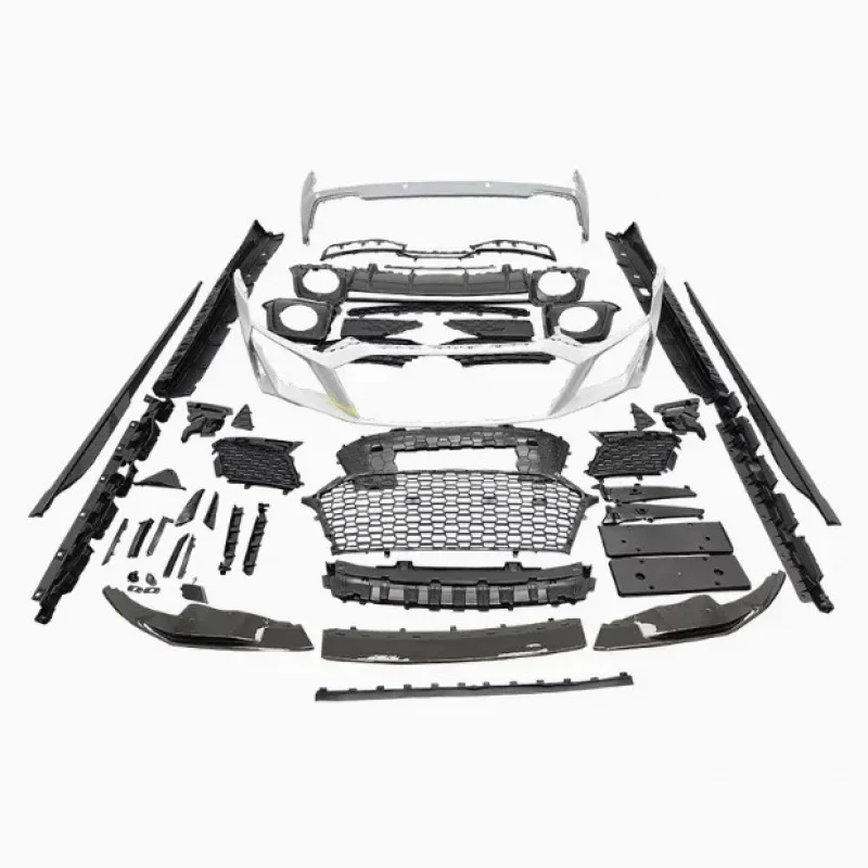 

New Design Auto Parts For R8 16-18 Upgrade 22 Body Kit Front Bumper Side Skirts Rear Bumper PP Material Hot Sales