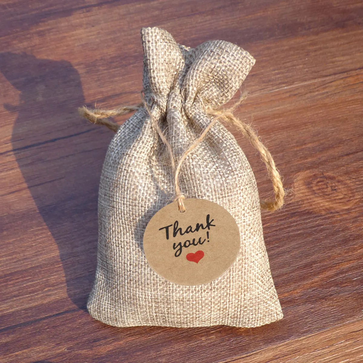 

200 шт. декоративных круглых бумажных бирок из крафт-бумаги, подарочные этикетки «Спасибо» для юбилеев, украшения для капкейков, этикетки для винных бутылок