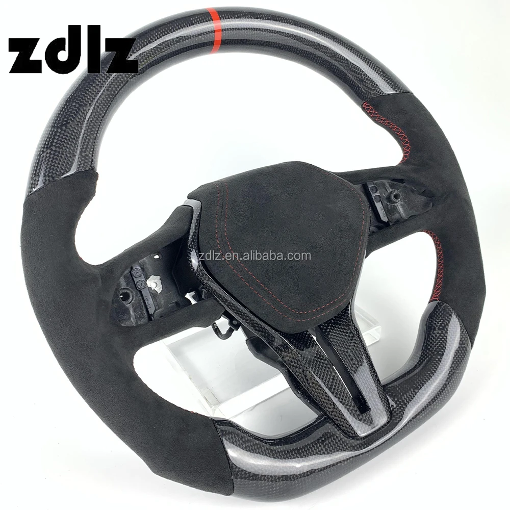 Custom Suede Leather Honeycomb Carbon Fiber Steering Wheel For Infiniti Q50 Q60 Q60S 2018 2019 2020 2021 2022 Steering Wheel