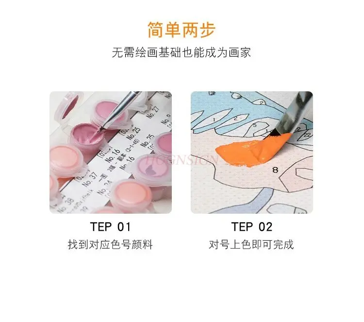 

1set Rapeseed Flower Field Girl Digital Oil Painting DIY Landscape Flowers Healing Fresh Hand drawn Coloring Acrylic