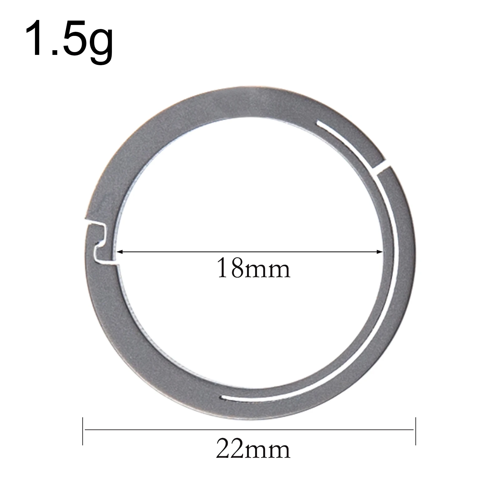 Porte-clés en alliage de titane, porte-clés à dégagement rapide, poussée latérale, outils de camping et de randonnée, 18mm, 22mm, 26mm, 32mm