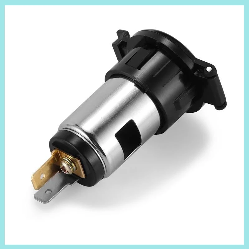 12V Car Mounted Modified Cigarette Lighter Female Plug Power Socket Waterproof With Cover+1m Wire Car Charging Socket B2