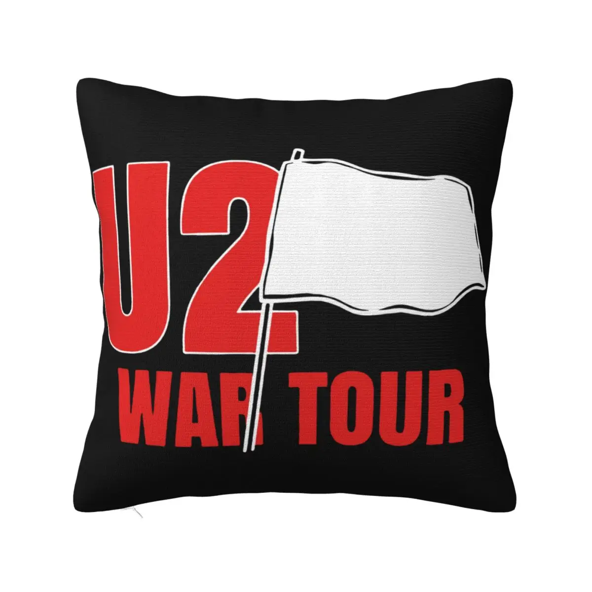 U2 Tour Vintage 1983 Black Concert Reprinted Streetwear Print Breathable Sale Unique Any Logo Pillow Case