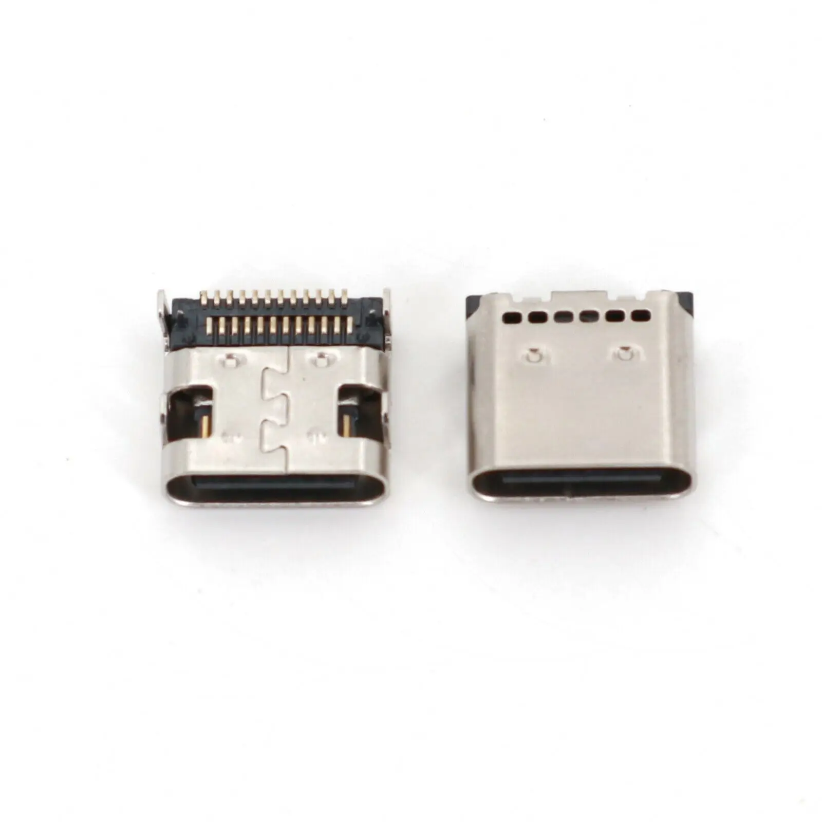 10Pcs SMT USB 3.1 Type-C 24 Pin Female Plugs Socket Charging Data Port PCB Connector For Mobile Phone Charging Port Accessories